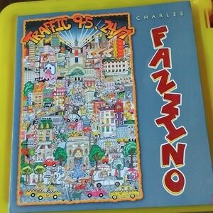 Charles Fazzino traffic 9-5, 24/7, artist signed museum editions book